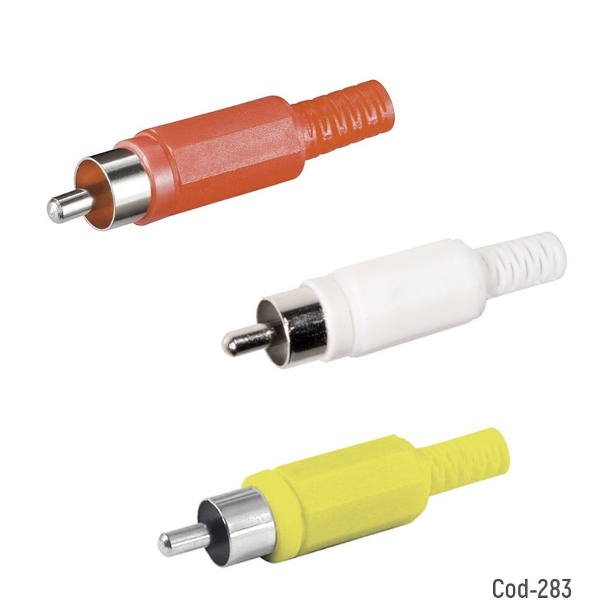OEM - Set de 12 CONECTOR RCA MACHO PLASTICO