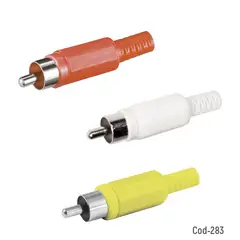 OEM - Set de 12 CONECTOR RCA MACHO PLASTICO