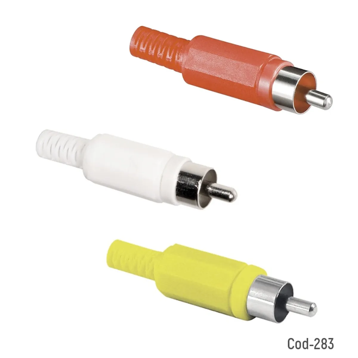 OEM - Set de 12 CONECTOR RCA MACHO PLASTICO