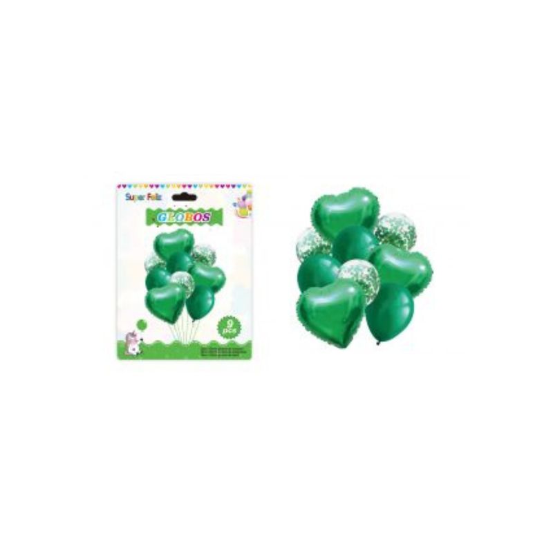 GENERICO - GLOBOS VARIADOS 9 PCS