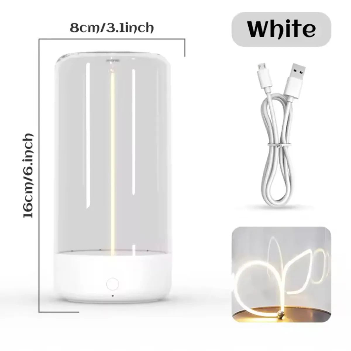 GENERICO - Lámpara Magnetica Luz Led Decorativa Recargable