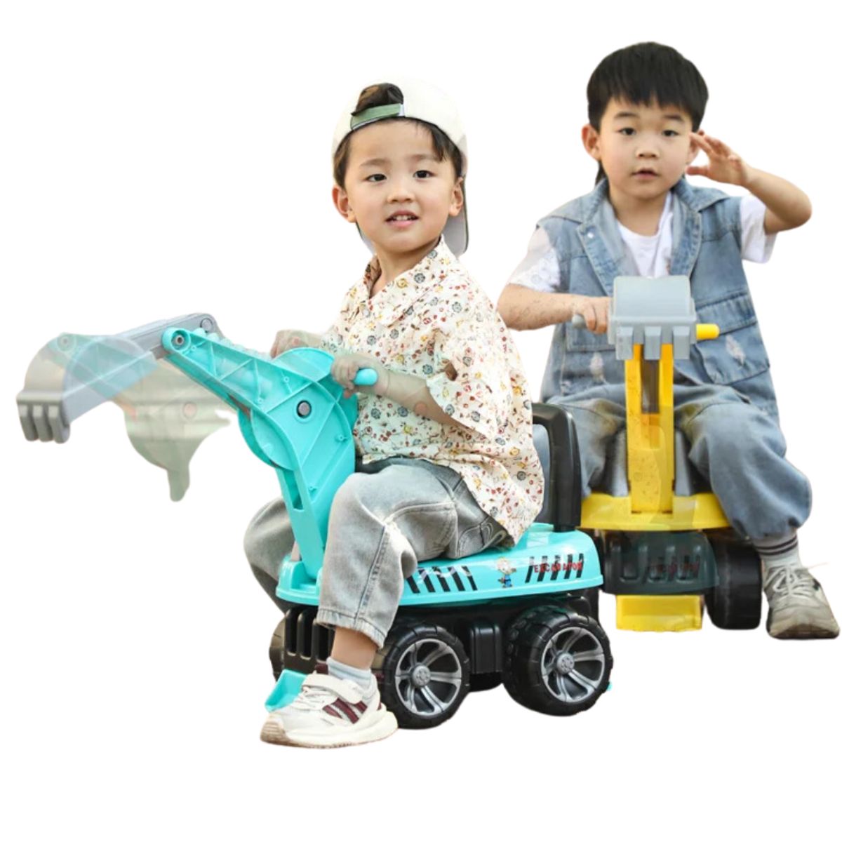 UTILISIMO - Bicicleta equilibrio estilo Camión Excavadora Niño Amarillo