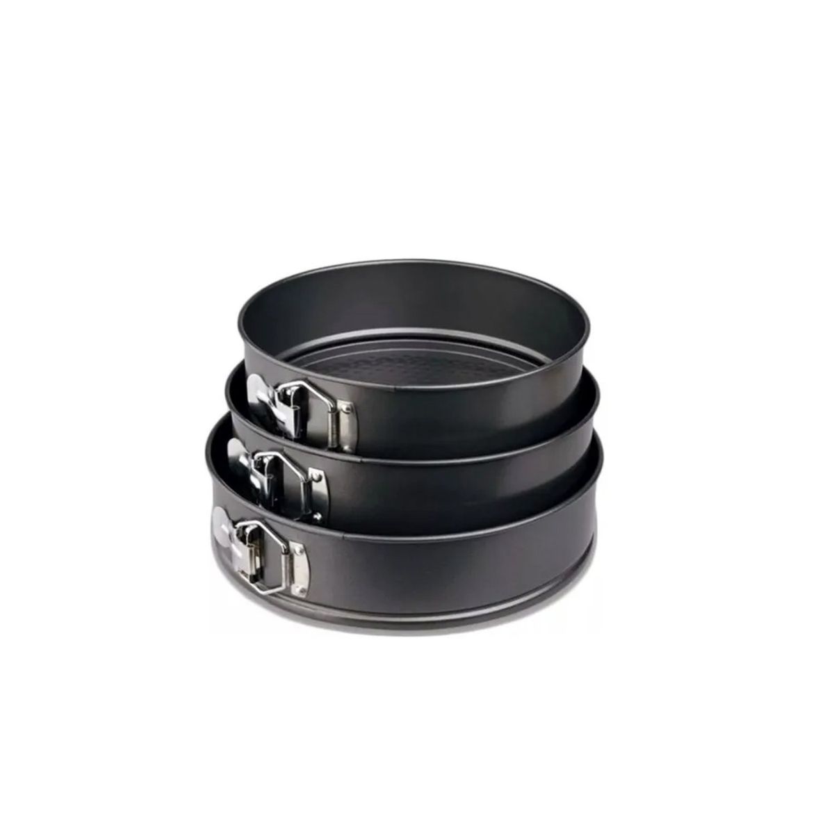 GENERICO - Set De 3 Moldes Redondos Antiadherentes Para Hornear - SC