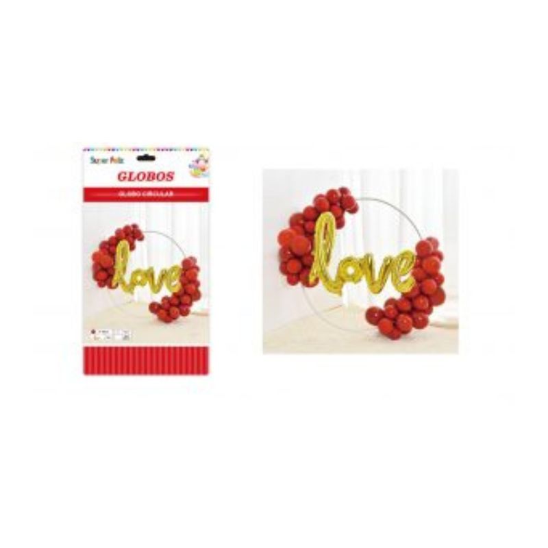 GENERICO - SET DE GLOBOS LOVE CIRCULAR