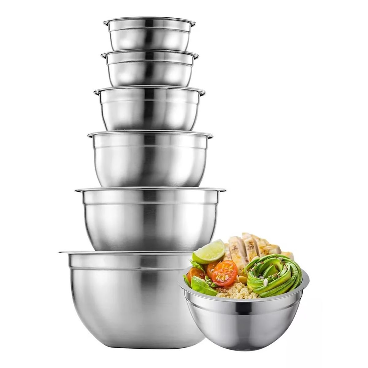 YOMYM - Cuencos Mezclar Bowls de Cocina Bol 5-Piece Setmenaje Cocina Cuenco