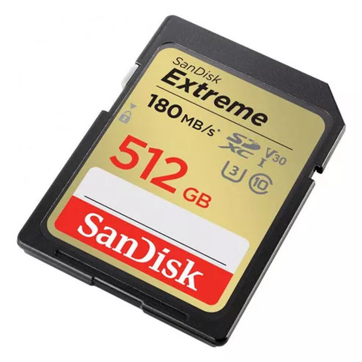 SANDISK - Memoria Sd Sandisk Extreme 512 Gb 180mb/s U3 V30 4k Uhd