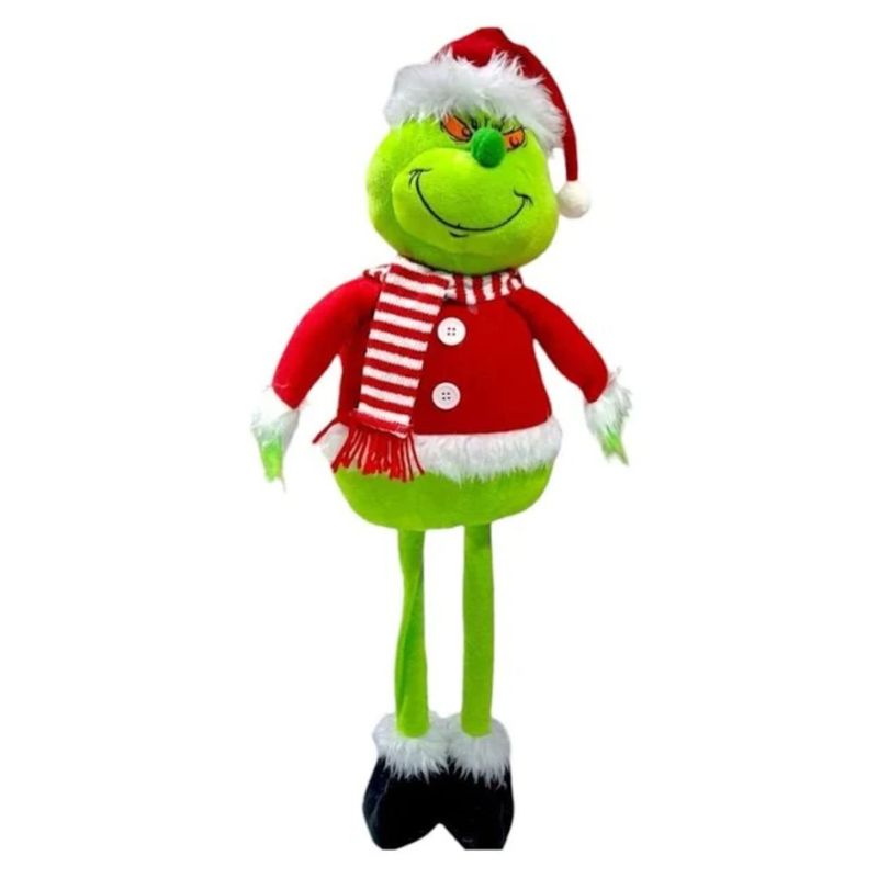 GENERICO - Adorno Navideño Grinch Pascuero Patas Largas Muñeco Navidad