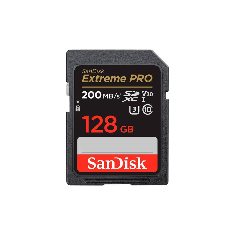 SANDISK - Memoria Sd Sandisk Extreme Pro 128gb 200mbs U3 V30 4k Uhd
