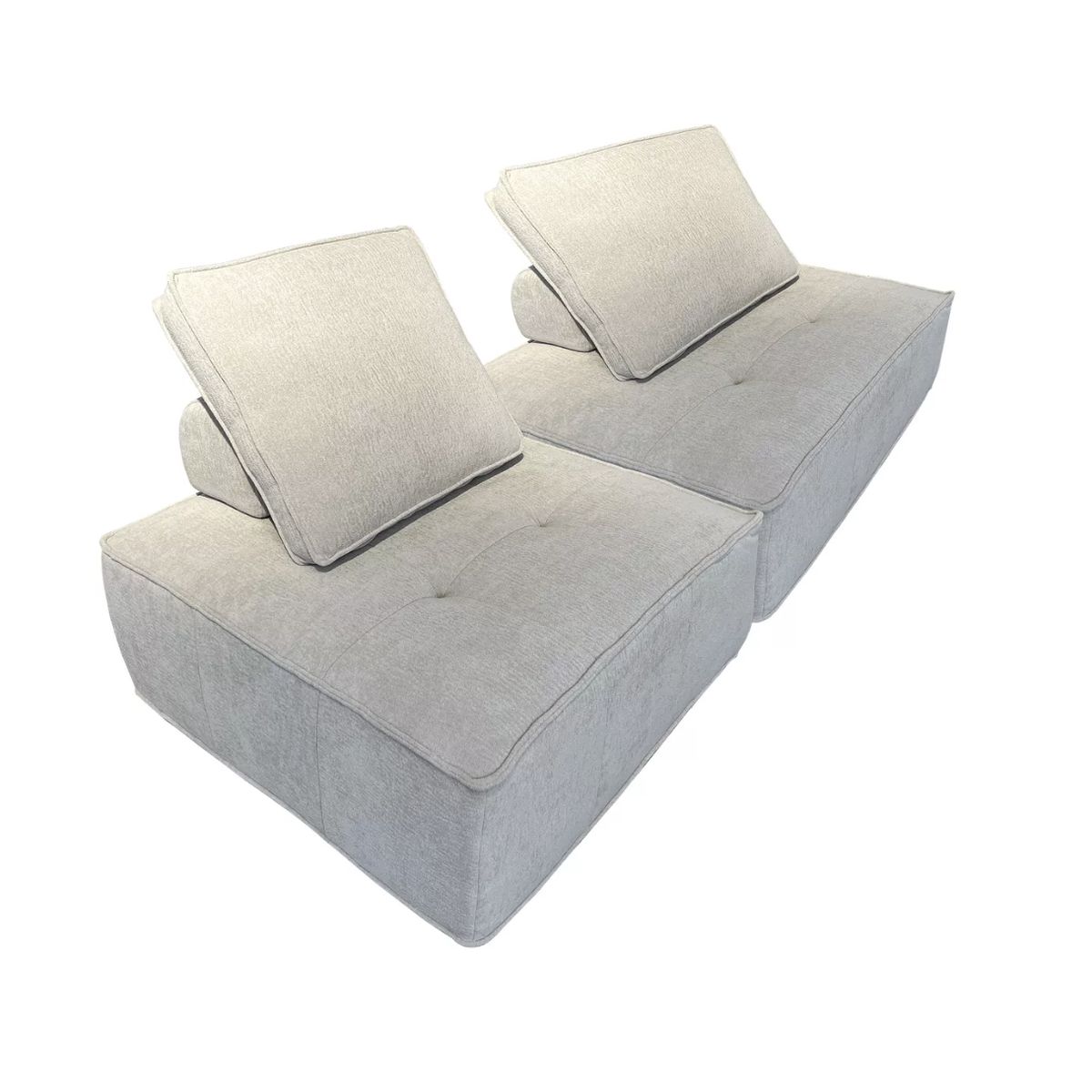 HOMER DESIGN - juego 2 Sofa Modular Individual 85x85x70cm Alta Elasticidad-