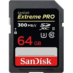 SANDISK - Memoria Sd Extreme Pro 64gb 300mbs Uhs-ii V90 8k