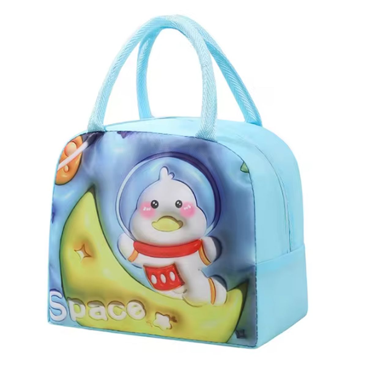 GENERICO - Lonchera Térmica Diseño de Pingüino Espacial -Mantén tus Alimentos Frescos