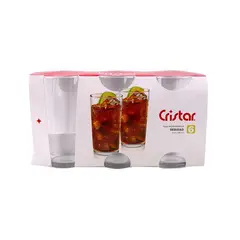 CRISTAR - Display 6 Vasos Montecarlo 355cc