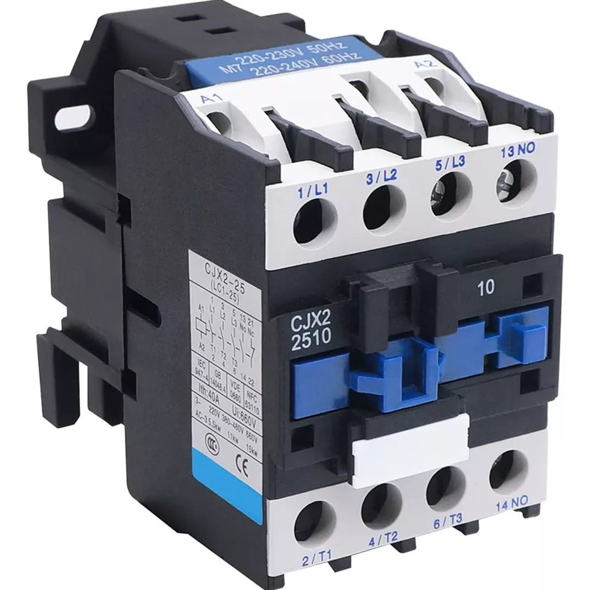 KUANGYE - Contactor Ac Trifasico 25 Amperes 220v Cjx2-2510