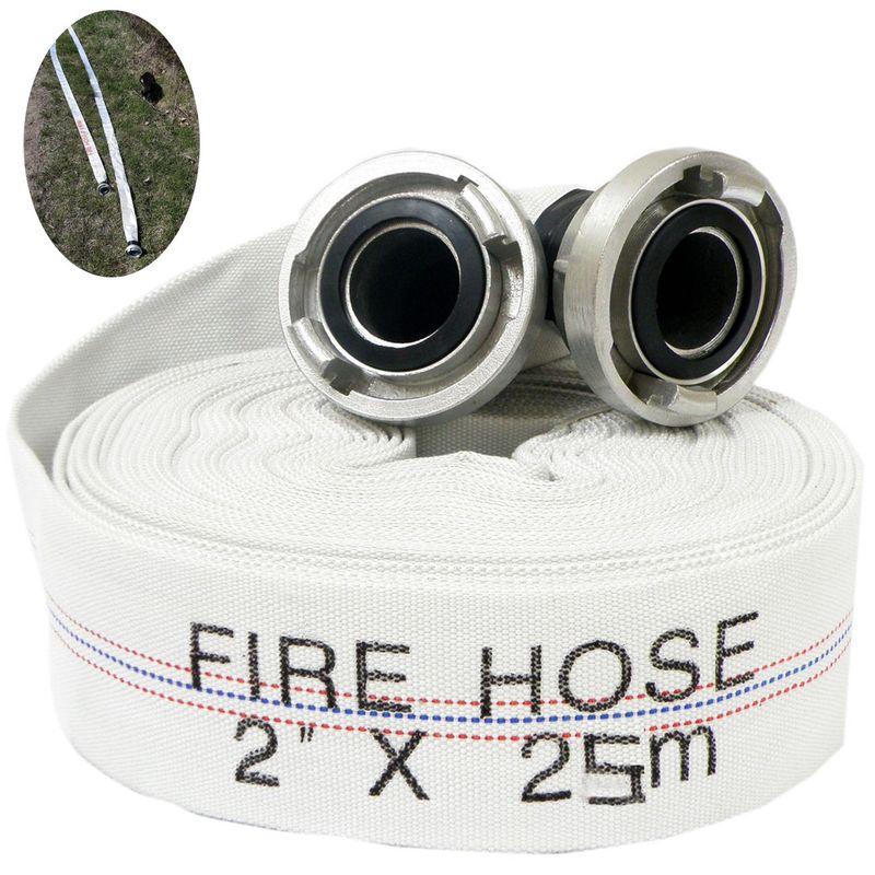 KUANGYE - Manguera De Incendio 2 PuLG 25Mts, Con 2 Conectores