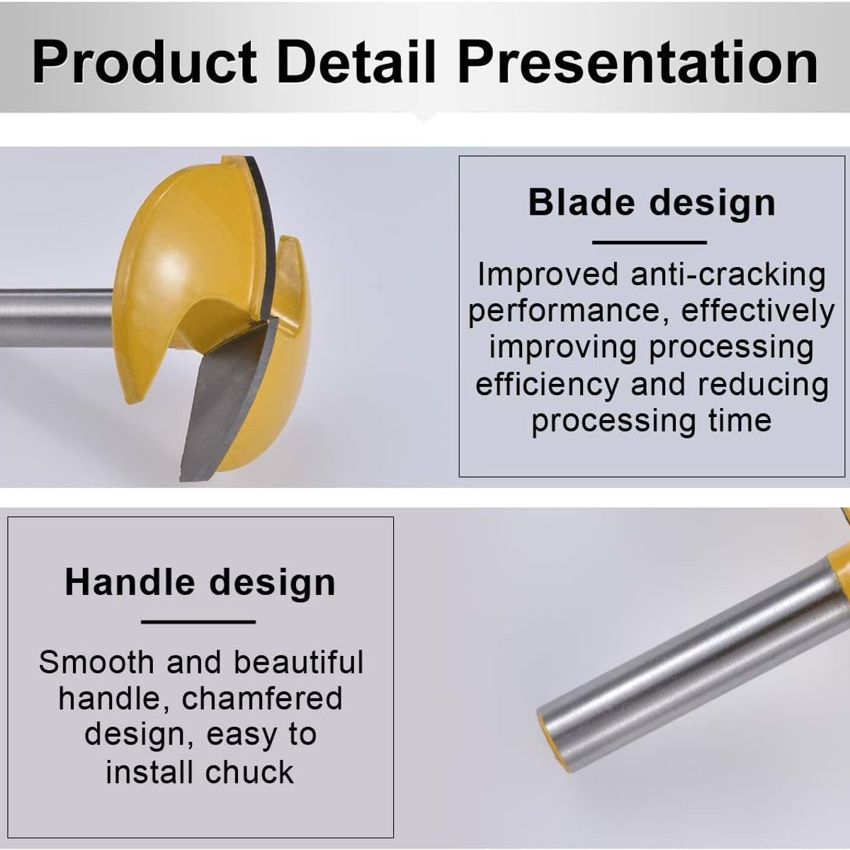 KUANGYE - Fresa Madera Vaciado Fondo Plato Toma 14 X 445mm