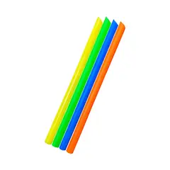 GENERICO - Bombillas Plasticas Gruesas Colores 10x195mm