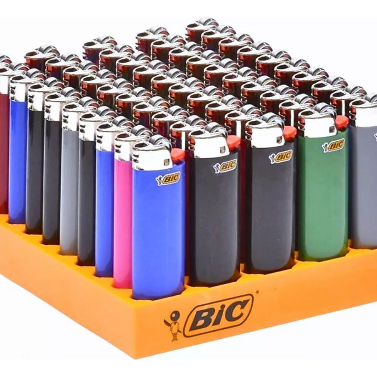GENERICO - Pack 4 Encendedores BIC Slim J3 +1800 Encendidos