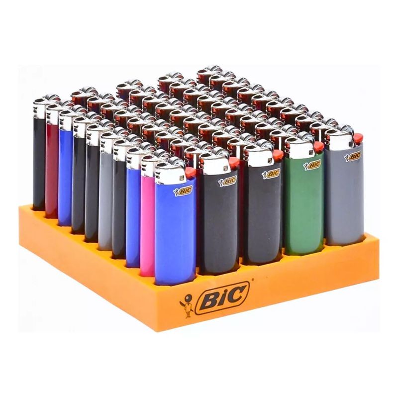 GENERICO - Pack 4 Encendedores BIC Slim J3 +1800 Encendidos
