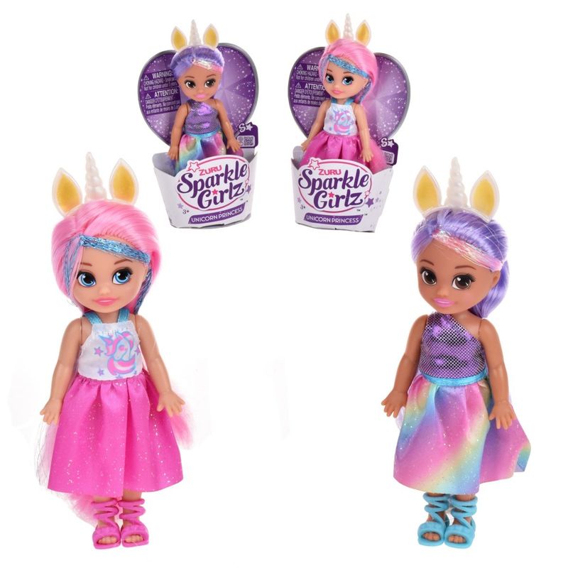 SPARKLE GIRLZ - Muñeca Princesa Unicornio Sparkle Girlz De Zuru