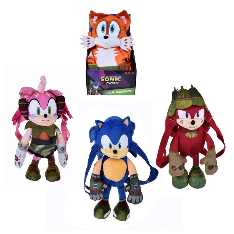 SONIC - Peluche Mochila Sonic De 30 Cms