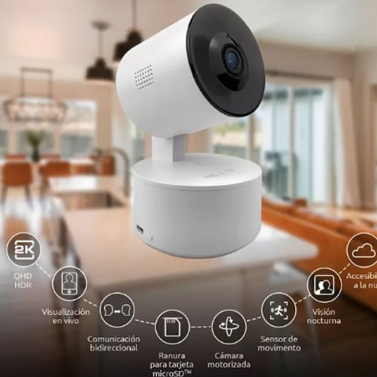 NEXXT SOLUTIONS - Camara IP Inteligente 2K Wifi Home Nexxt NHC-P710