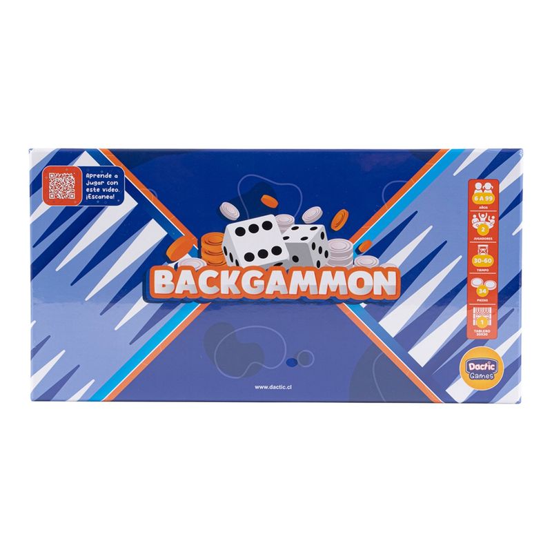 DACTIC - Backgammon Dactic - Juego de mesa