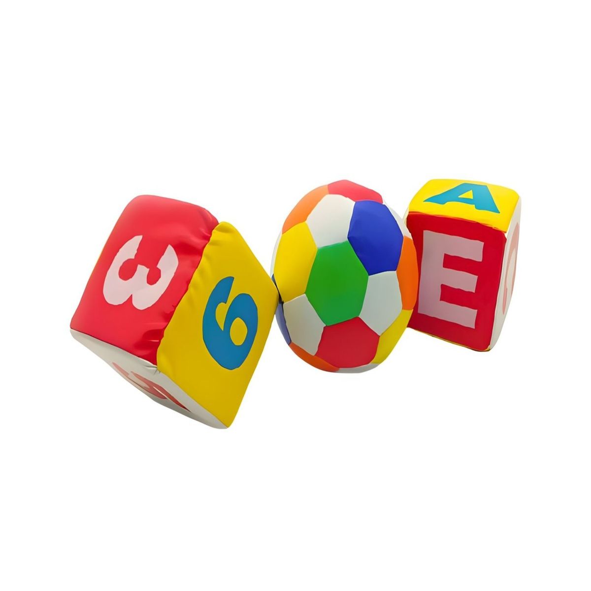 GENERICO - Juguete didáctico Pelota y Dados de Esponja 3 pcs 28n3