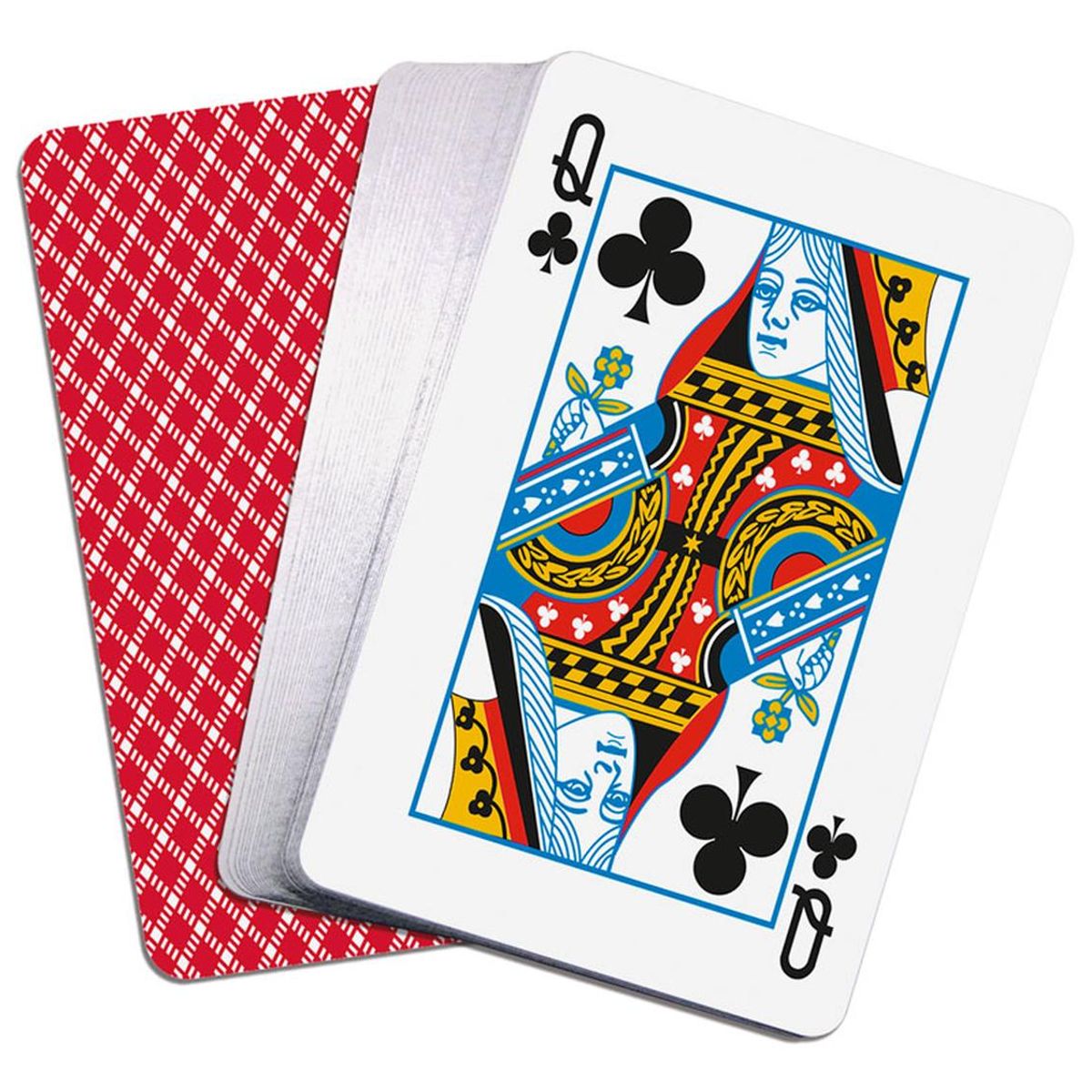 CAYRO - Baraja cartas póker 100% plástico (ROJO)