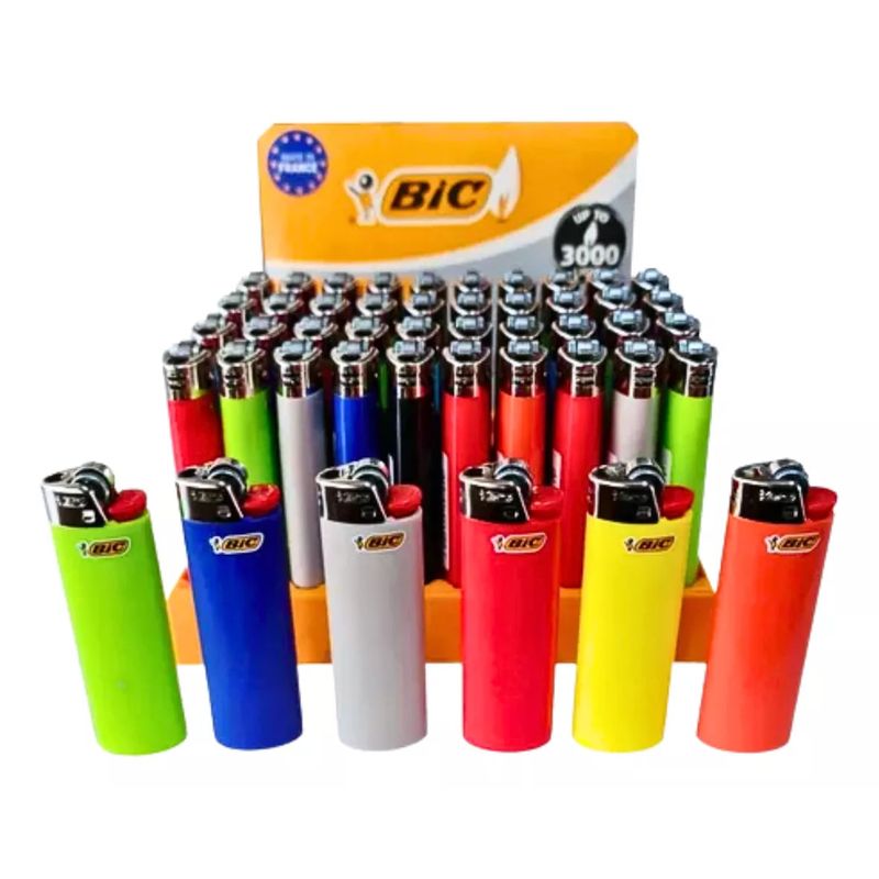 GENERICO - Pack 4 Encendedores BIC Maxi J6 +3000 Encendidos
