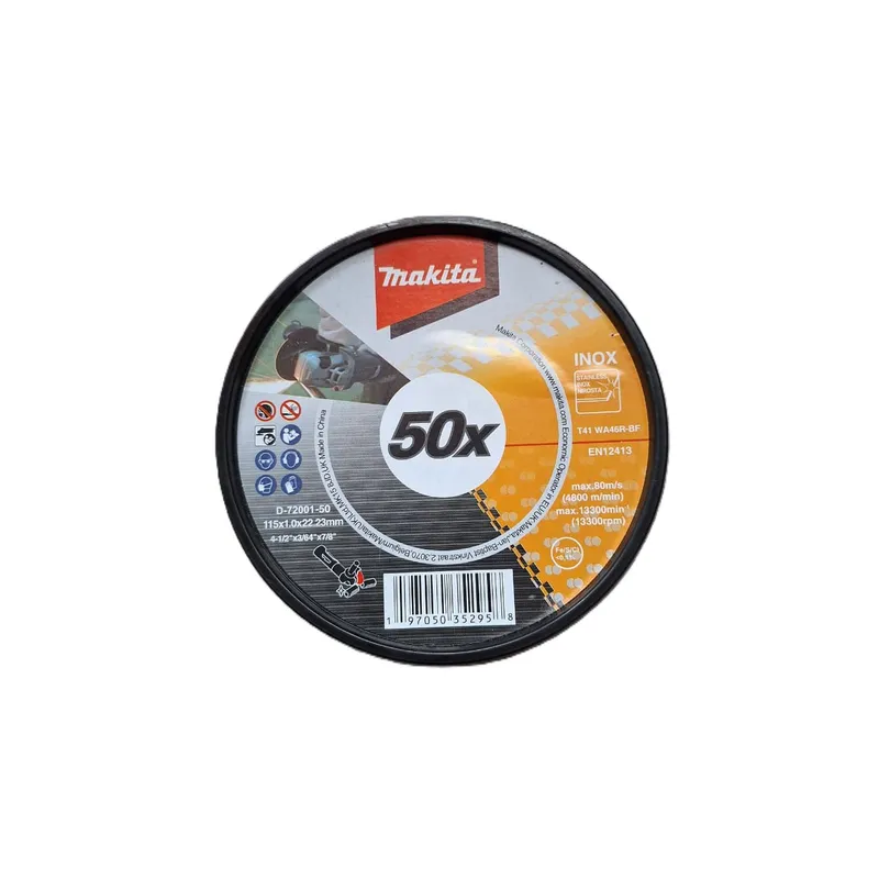 MAKITA - Pack 50 Discos Corte Metal 4 12 1mm D-72001 Makita