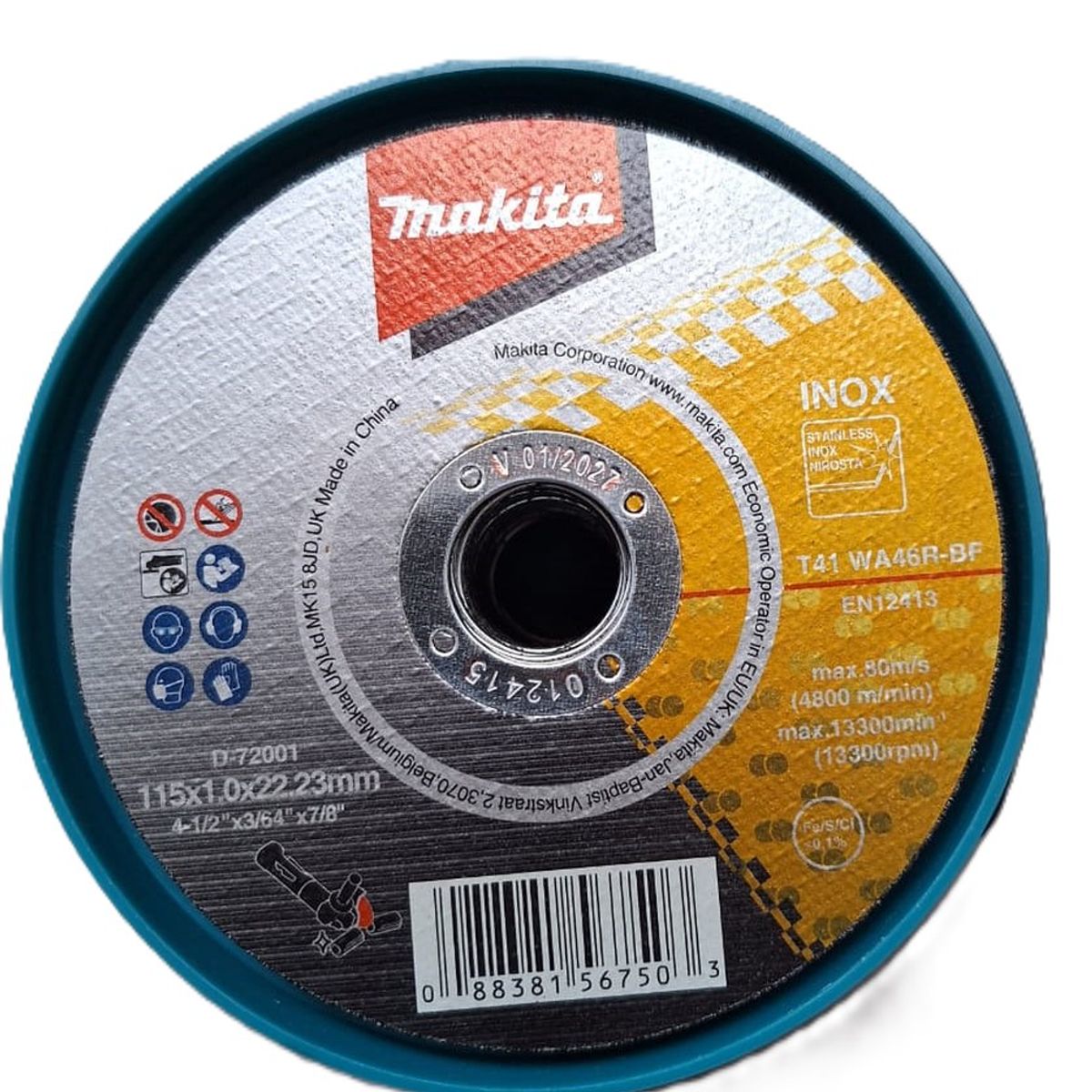 MAKITA - Pack 50 Discos Corte Metal 4 12 1mm D-72001 Makita