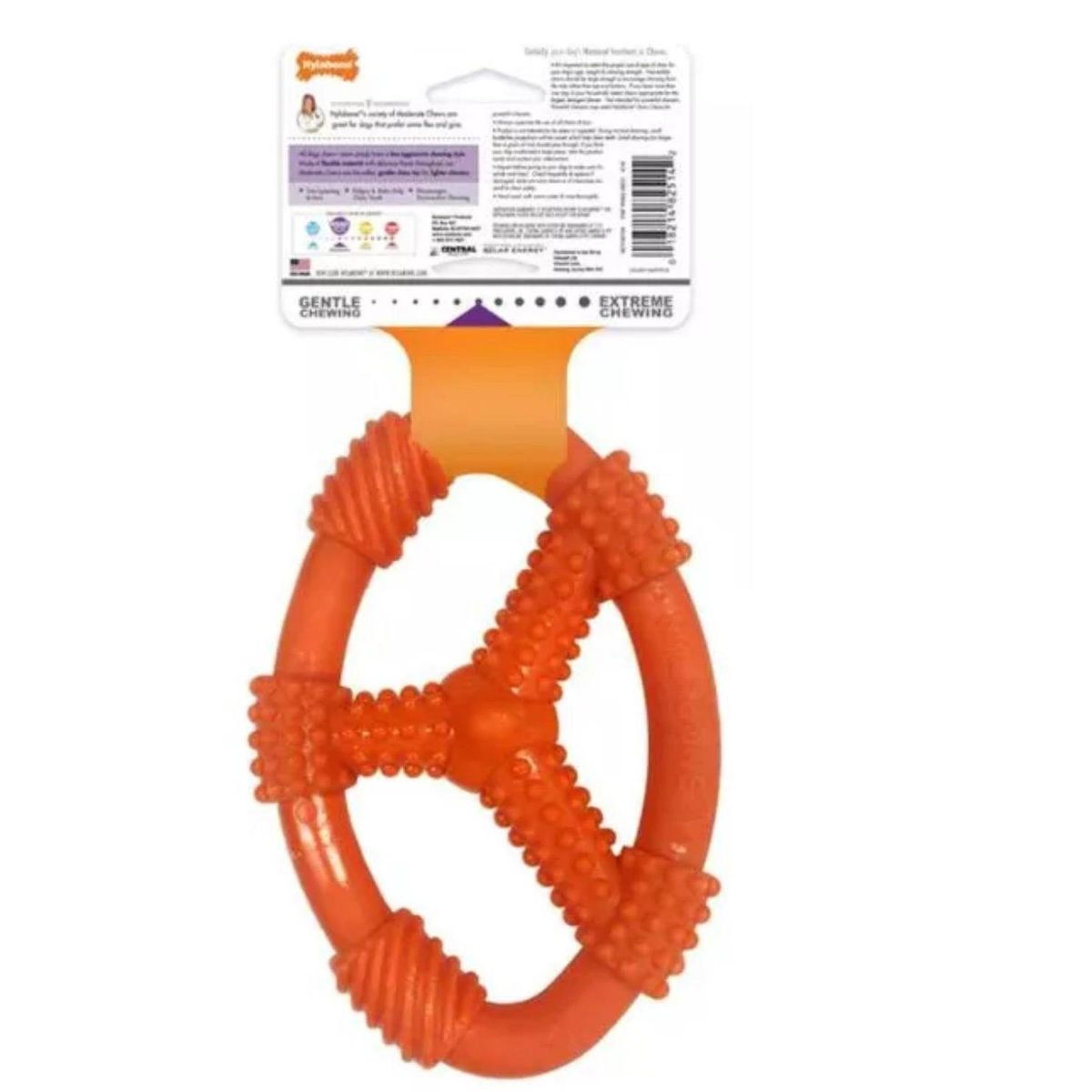 NYLABONE - Juguete Para Perros Anillo Oval Flexible Talla M  Nylabone