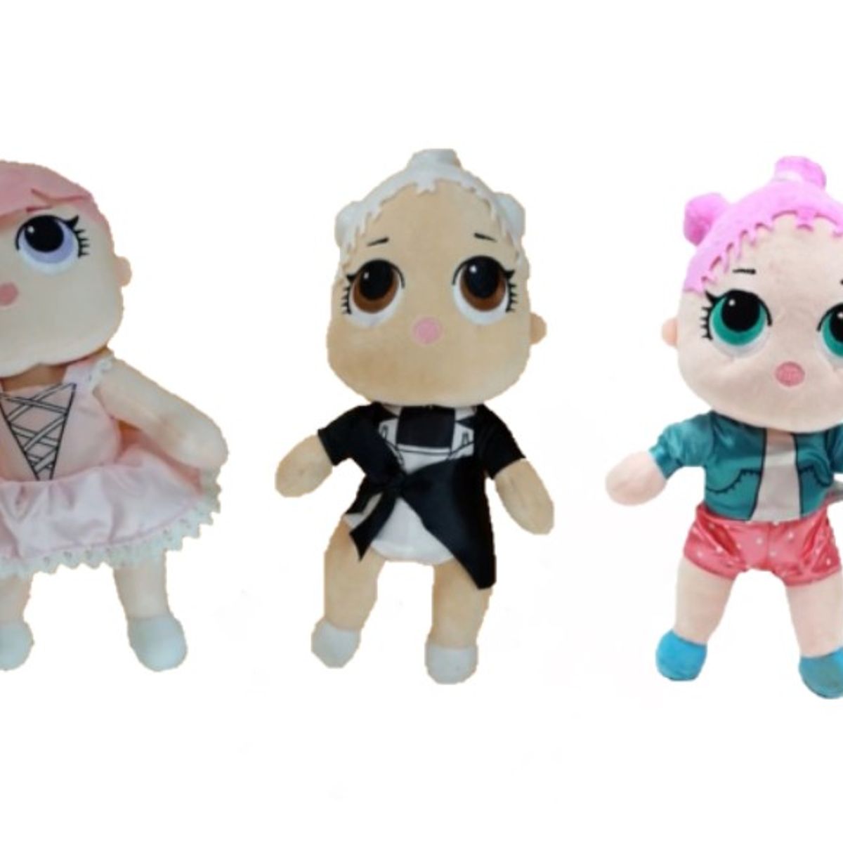 GENERICO - Peluche Muñeca Lol Surprises Coleccion 6 Unidades