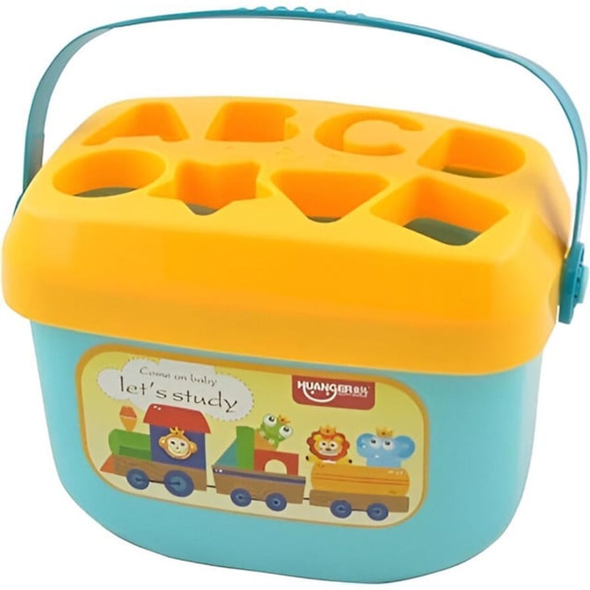 GENERICO - Balde con bloques educativos de aprendizaje