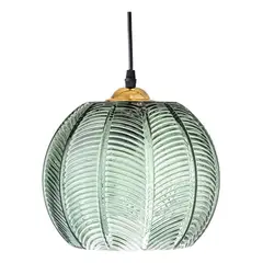 HOME NEAT - Lámpara Colgante Moderna de Cristal Con Pantalla de 20 cm - Verde