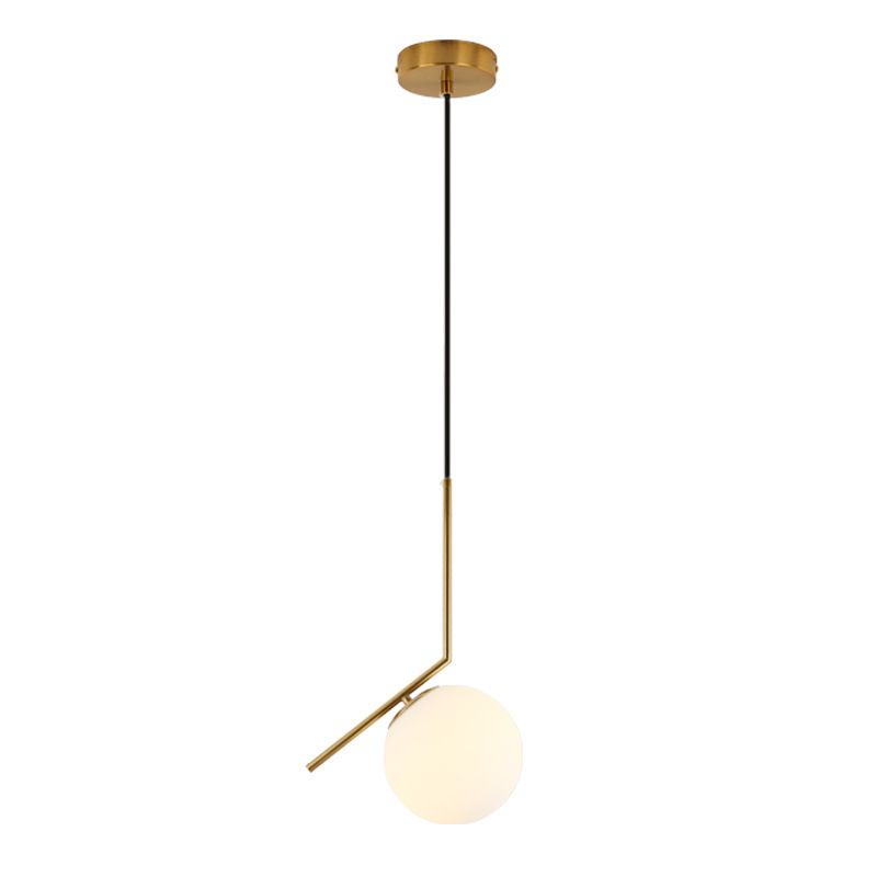 HOME NEAT - Lámpara colgante de techo de Bola de Vidrio E27 - L