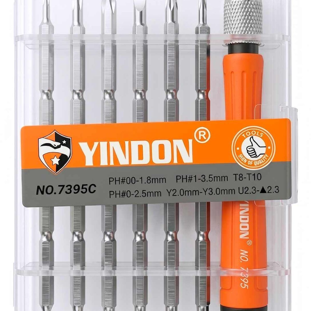 GEN - Kit Destornillador 12 Punta Magnetica Precision Torx Triwing