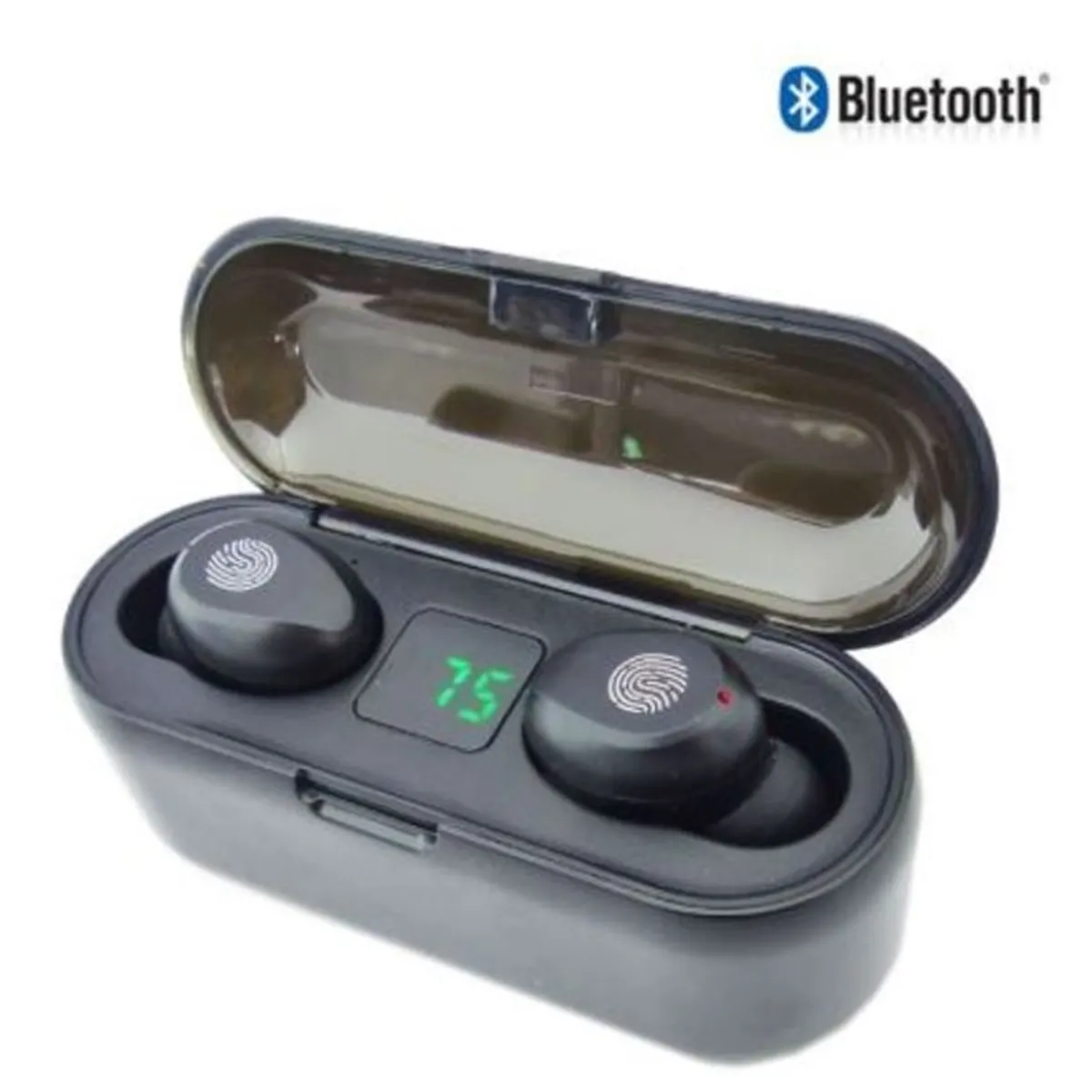 OEM - AUDIFONOS BLUETOOTH CARGADOR MAGNETICO E INDICADOR DE CARGA DIGITAL.