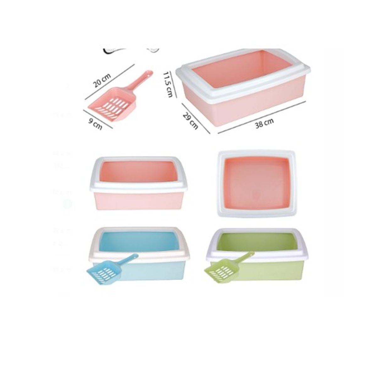 GENERICO - Areneros Para Gatos Verde Claro Higiene