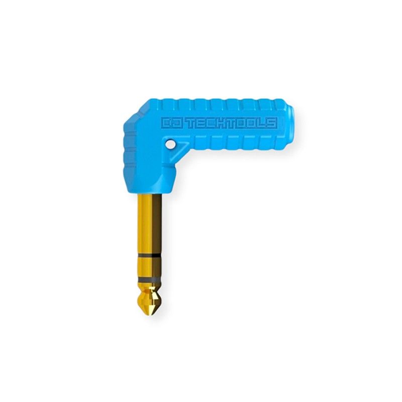 GENERICO - Adaptador Audio Chroma Jacks 35 mm a 65 mm Azul