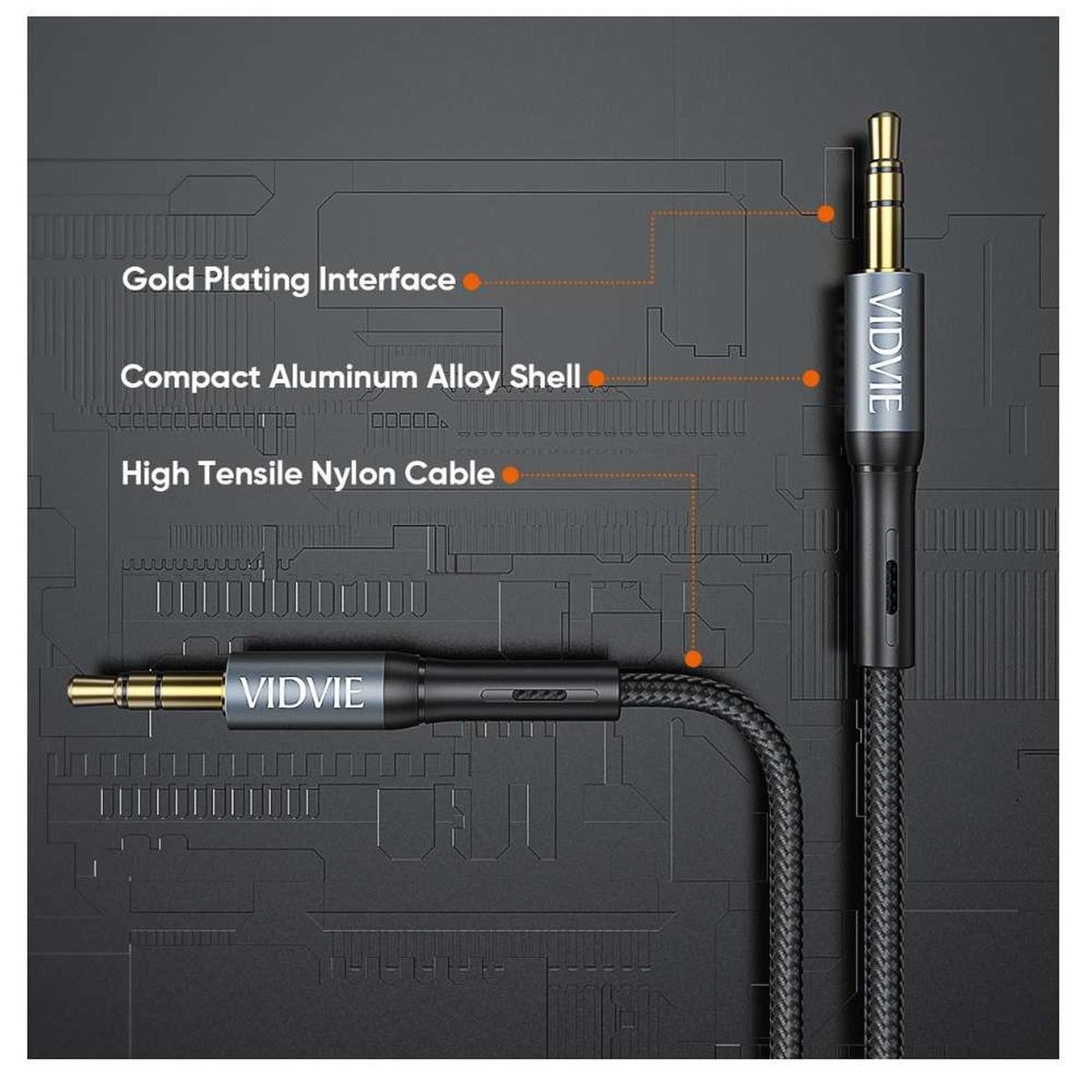 GEN - Cable De Audio Auxiliar Plug Jack 3.5mm 1x1