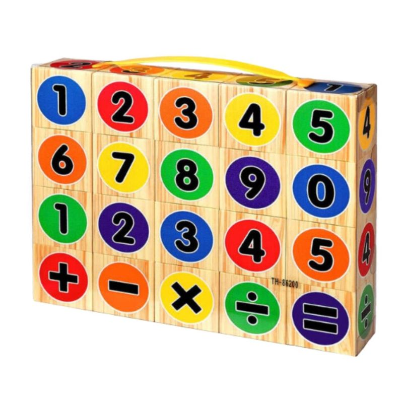 GENERICO - Juego Dados Didáctico DIY de Eva 20 Pzs Números y Signos
