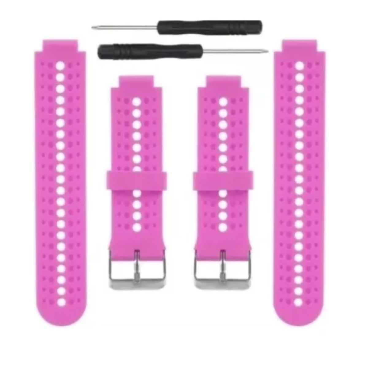 GENERICO - Correa Silicona Para Garmin Forerunner 235 220 230 620 735tx-ROSA