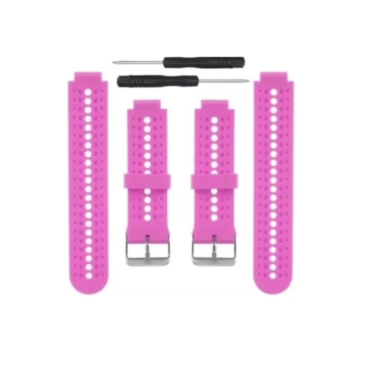 GENERICO - Correa Silicona Para Garmin Forerunner 235 220 230 620 735tx-ROSA