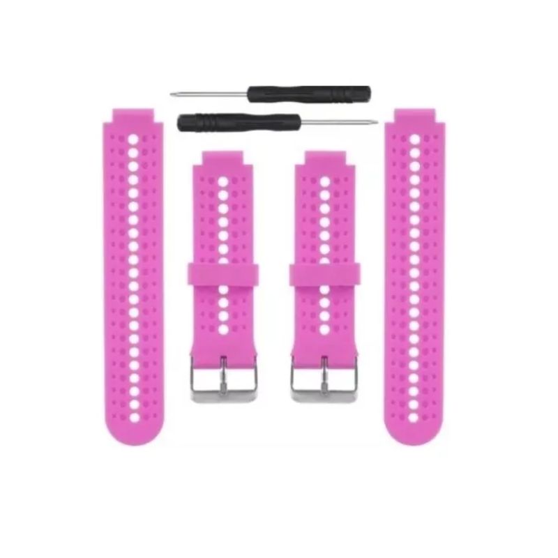 GENERICO - Correa Silicona Para Garmin Forerunner 235 220 230 620 735tx-ROSA
