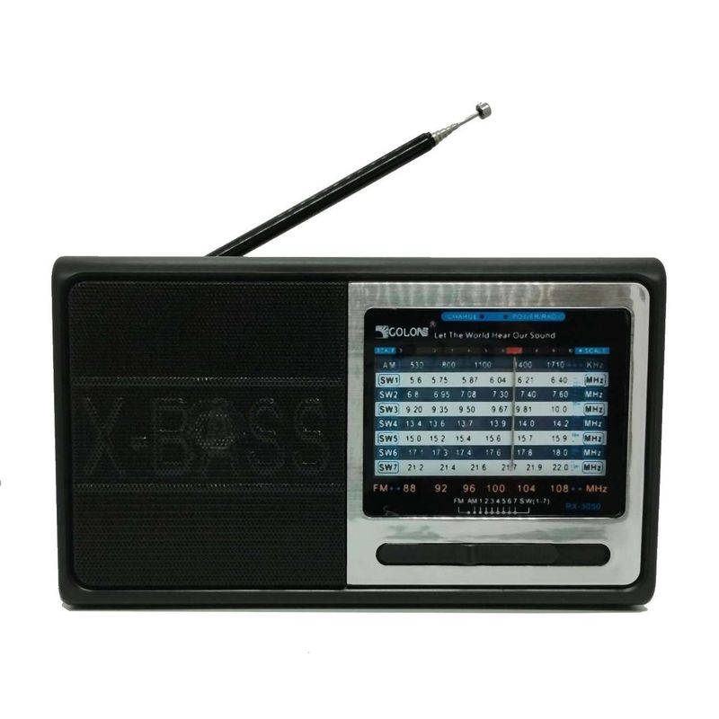 GEN - Radio Parlante Vintage Portatil Recargable Pilas Fm Am