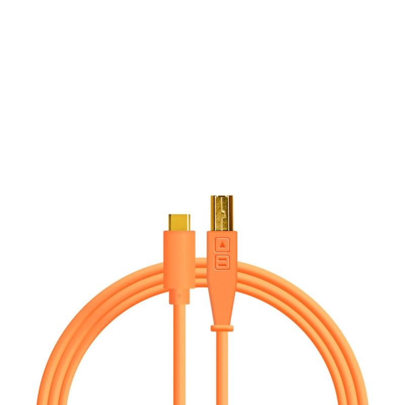 GENERICO - Cable USB B a USB C 15m Naranjo Chroma DJ Techtools