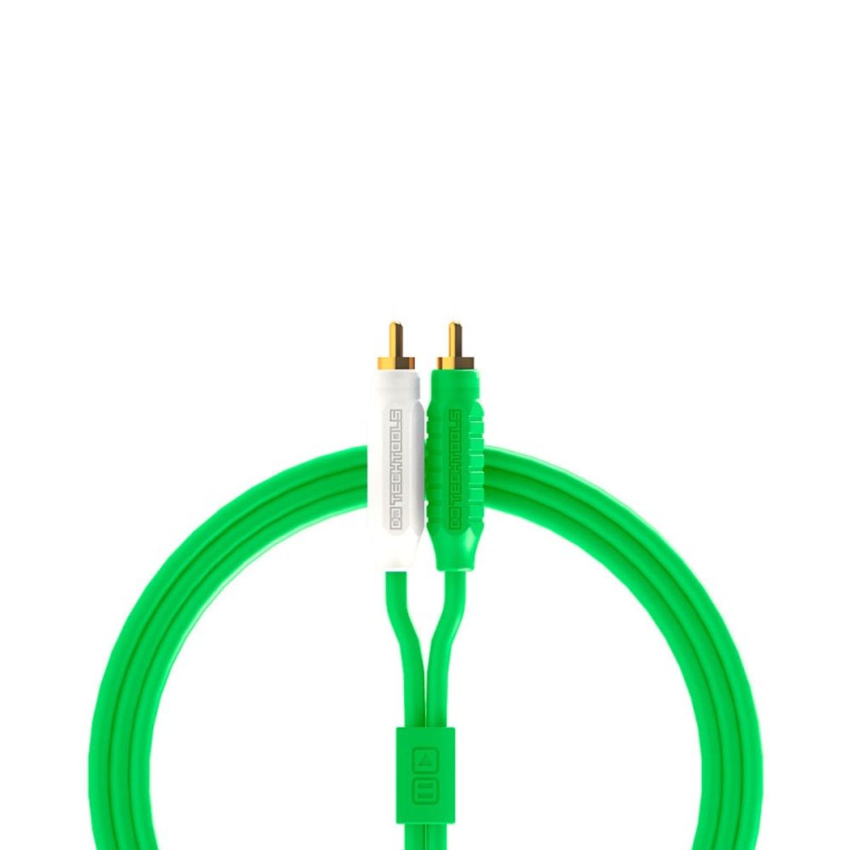 GENERICO - Cable RCA a RCA 2 Metros Audio 20 Verde DJ Techtools