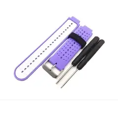 GENERICO - Correa Bicolor Para Garmin Forerunner 220 230 235 620 735tx-LILA BLA