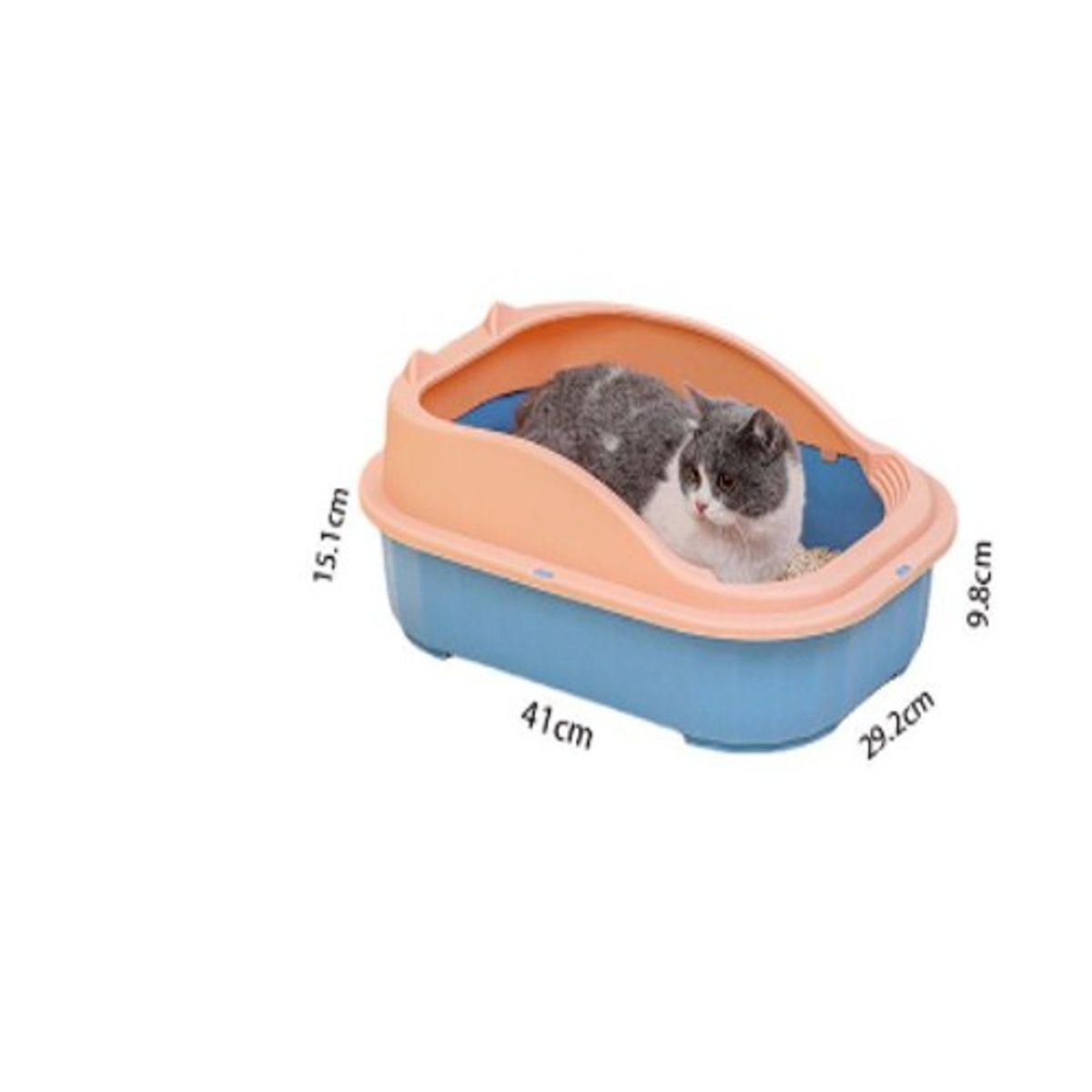 GENERICO - Arenero Baño Para Gatos Bandeja Sanitaria Grande